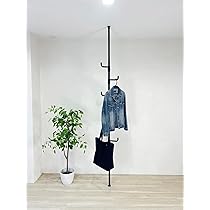 Amazon｜【SNS500万再生突破】 Yoquna ハンガーラック 突っ張り 縦